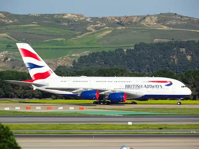 A British Airways aircraft.