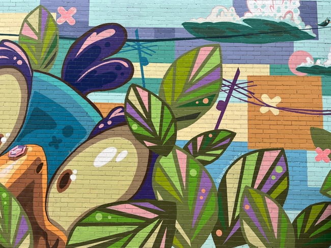 A mural in downtown Ann Arbor located at 211 E Liberty St.