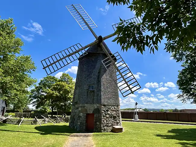 The Cape Cod Windmill inside Greenfield Village, one of the most fun things to do in Dearborn, MI.