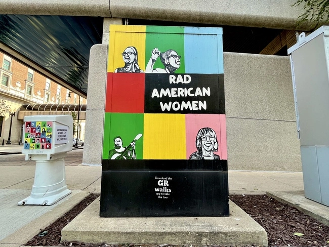 The starting place for the self-guided scavenger hunt Rad American Women A-Z Tour. This tour is one of the best & fun things to do in Grand Rapids, MI!