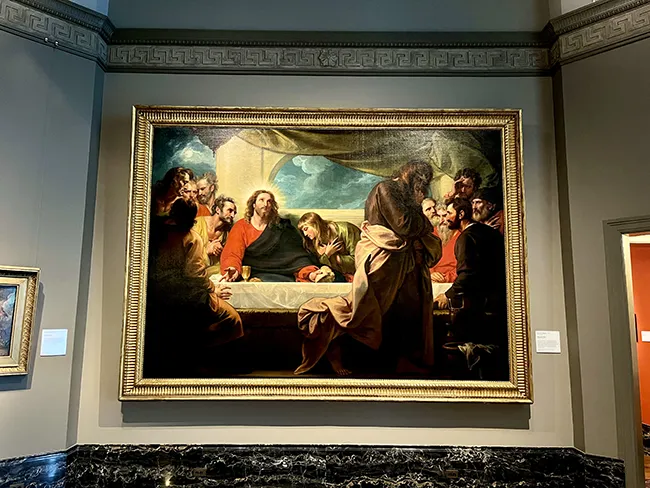 A Renaissance era painting inside the DIA.