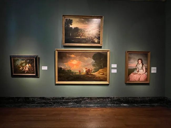 A Renaissance era painting inside the Detroit Institute of Arts in Detroit, MI