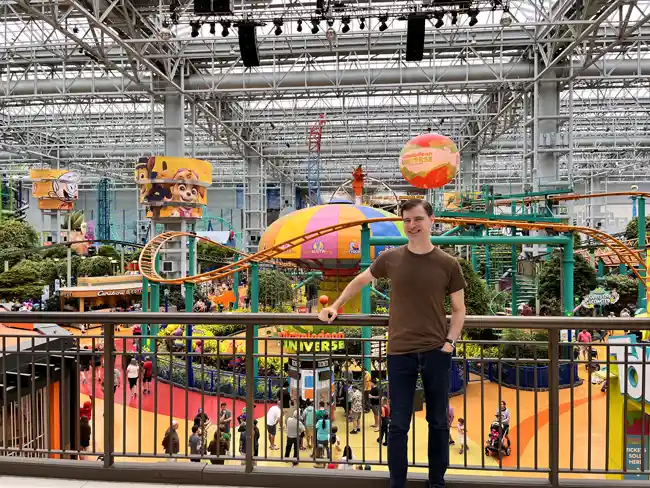 View of Nickelodeon Universe in the Mall of America.