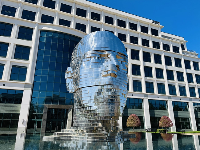 Is Charlotte worth visiting? Metalmorphosis statue in Charlotte, NC.