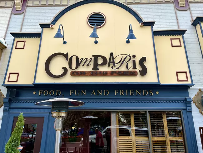 Entrance to Comparis in downtown Plymouth, MI.